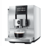 JURA Z10 Aluminium White Gesamtansicht auf weißem Hintergrund