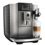 JURA E8 Midnight Silver Milchkaffee Zubereitung