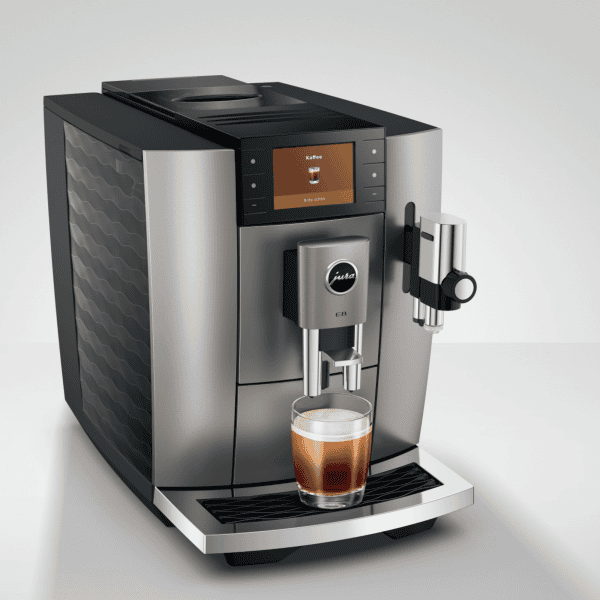 JURA E8 Midnight Silver Front rechts