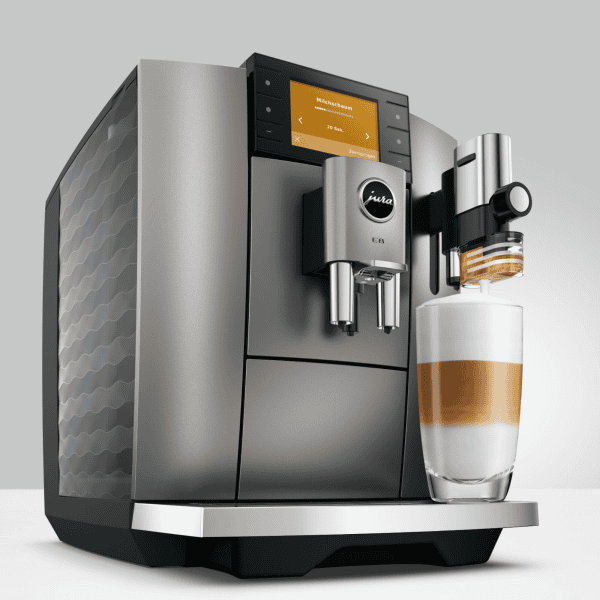 JURA E8 Midnight Silver Seitenansicht