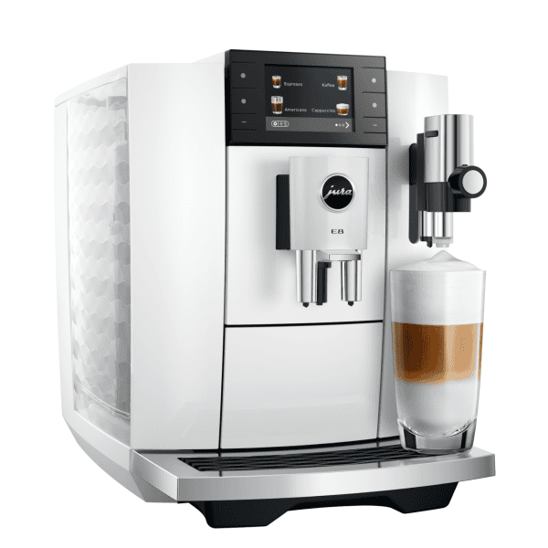 JURA E8 Piano White ED Seitenansicht