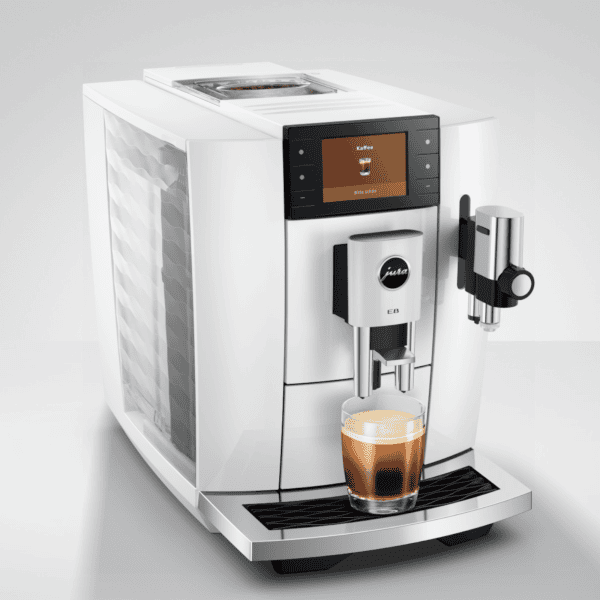 JURA E8 Piano White ED Light Brew Funktion