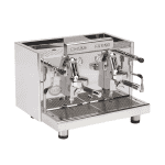 ECM Elektronika Profi DUE Edelstahl Seitenansicht – Siebträger Kaffeemaschine für Gastro