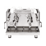 ECM Elektronika Profi DUE Espressomaschine mit Siebträger in Edelstahl – Frontansicht