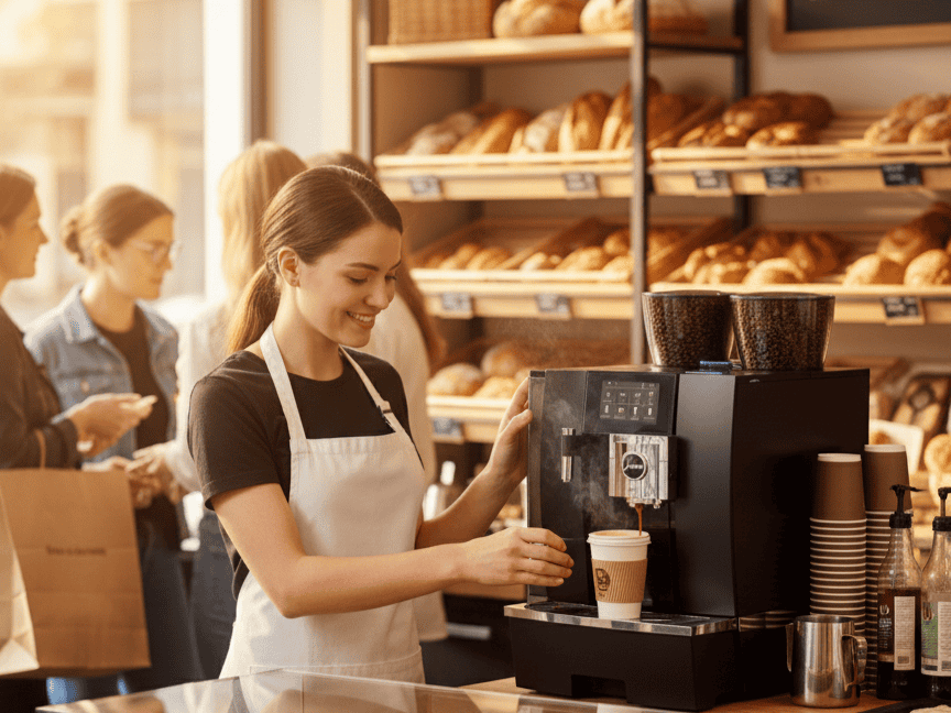 Gastro Kaffeevollautomaten für Bäckereien, Kantinen, Gewerbe und Aufenthaltsräume