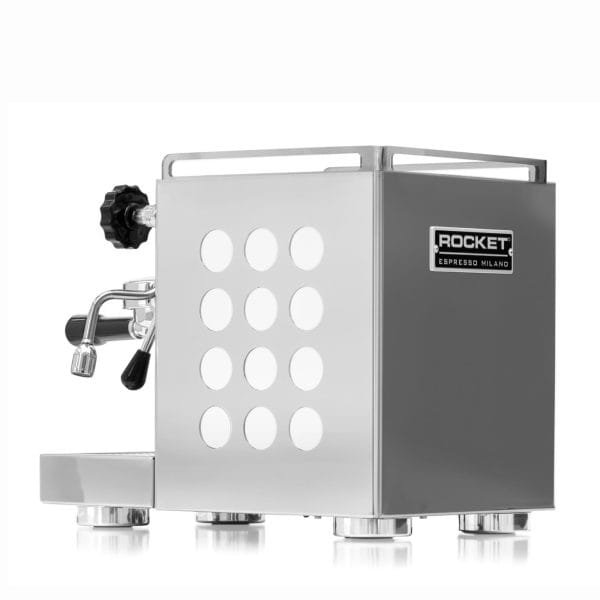 Rocket Appartamento White Seitenansicht rechts Edelstahlgehäuse