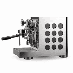 Seitenansicht der Rocket Appartamento TCA Inox Black mit runden Aussparungen