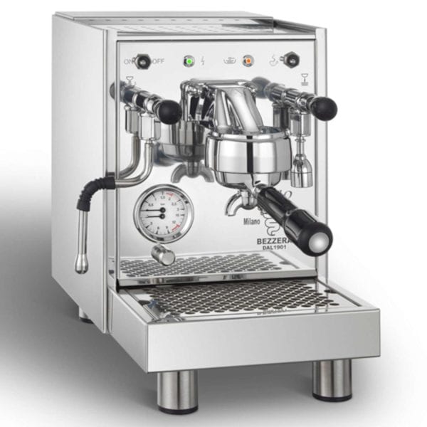 Bezzera BZ10 Siebträgermaschine aus Edelstahl mit Zweikreis-System und starker Dampflanze