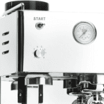 Quick Mill Pegaso Espresso Maschine Edelstahl Frontansicht mit Manometer