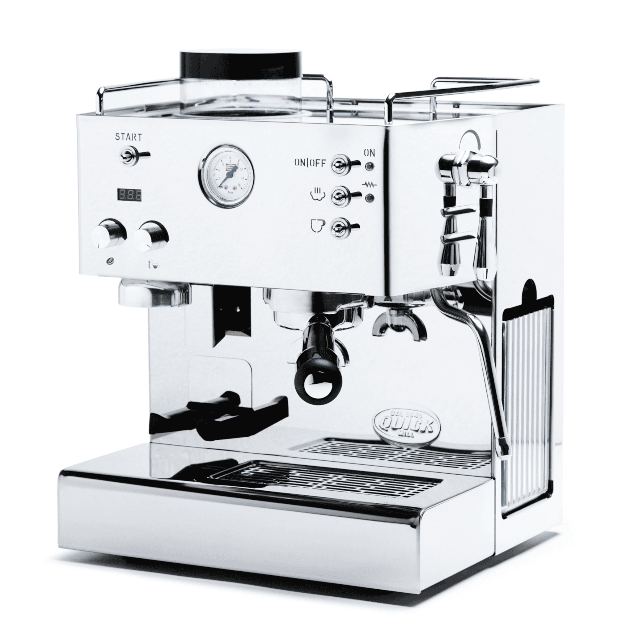 Quick Mill Pegaso PID Flow Control Seitenansicht Quick Mill Pegaso PID Flow Control kaffeemaschine siebträger Seitenansicht