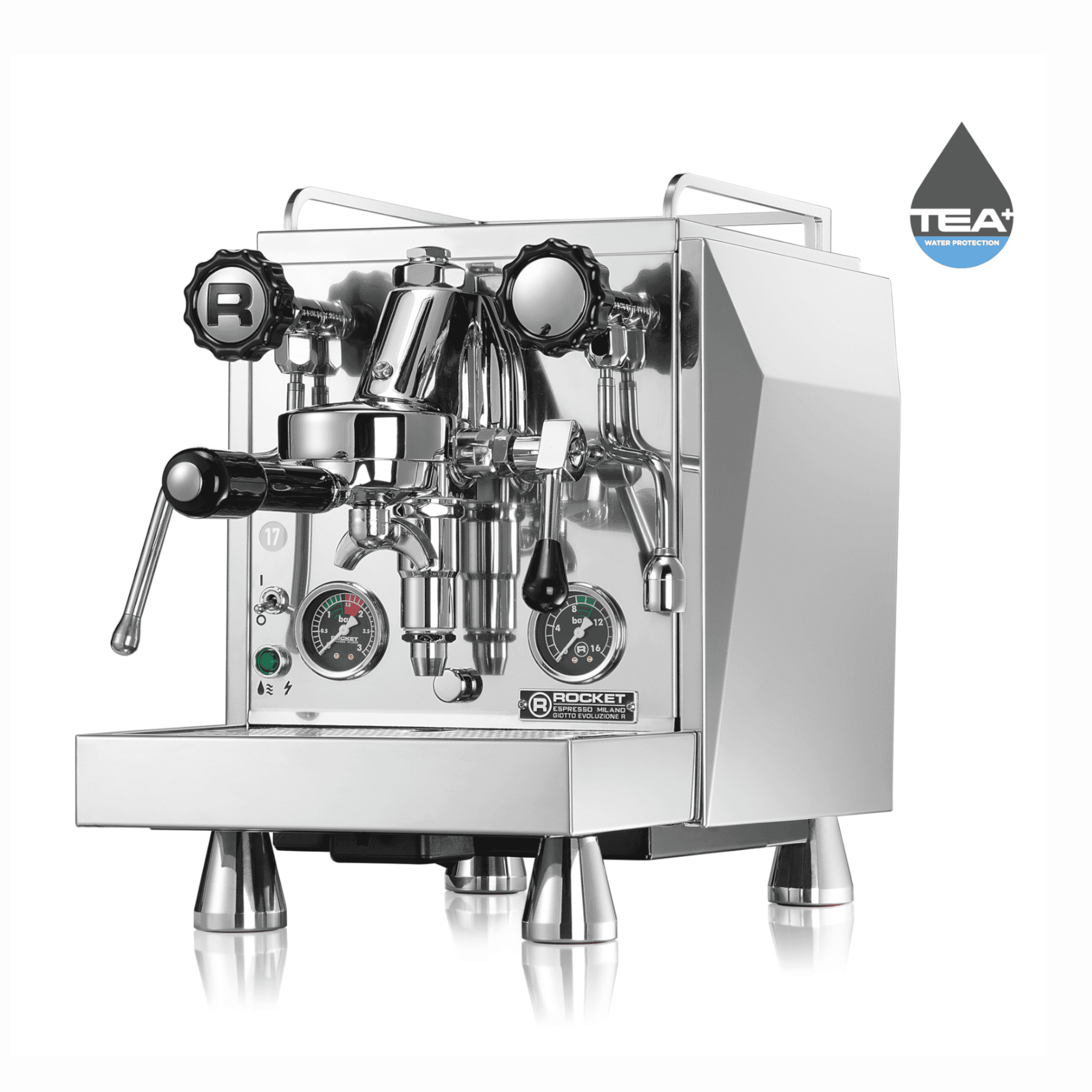 Rocket Giotto V FAST profi kaffeemaschine mit Vibrationspumpe und Edelstahlgehäuse
