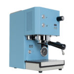 Blaue PROFITEC GO 2.0 mit temperaturstabiler Ringbrühgruppe und Siebträger