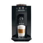 JURA A8 Piano Black (EA) Kaffeevollautomat von vorne, Piano Black