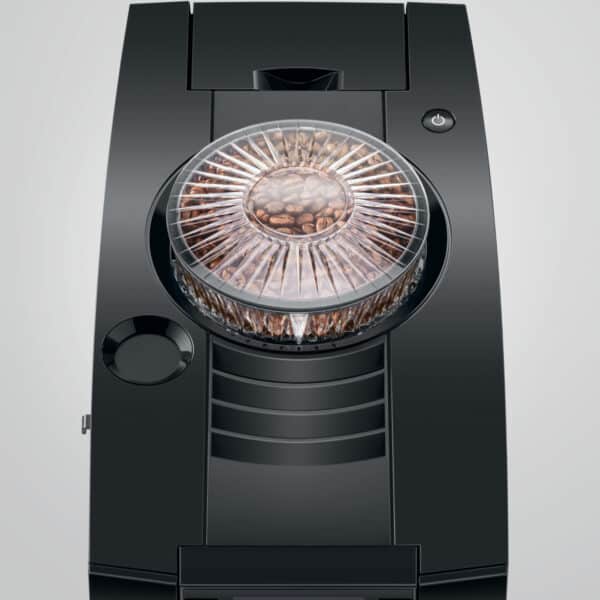 Mahlwerk und Bohnenbehälter des JURA A8 Piano Black (EA), Piano Black