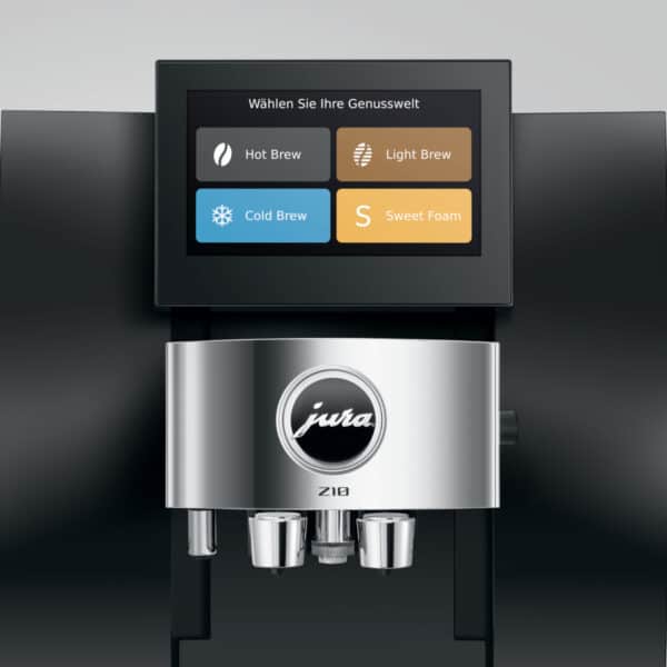 Bedienfeld des JURA Z10 Obsidian Black (EC), Obsidian Black